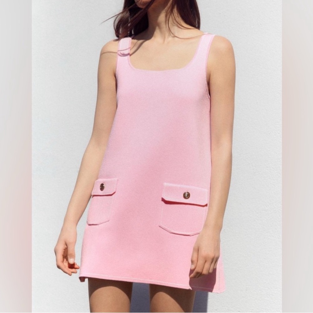 Zara Pink Sleeveless Mini Dress